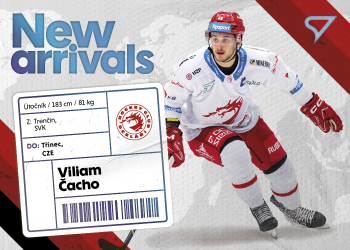 Viliam Cacho Trinec Tipsport ELH 2023/24 SportZoo 1. serie New Arrival #NA-01
